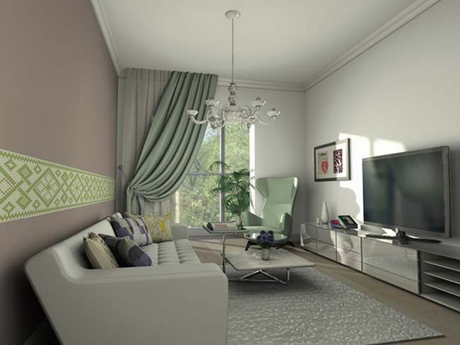 Ý tưởng thiết kế phòng khách đẹp dành cho căn hộ chung cư 28