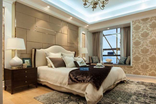 Thiết kế phòng ngủ với tường đẹp hiện đại VỚI vách mỹ thuật 4