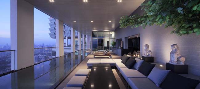 Tham quan thiết kế căn hộ penthouse 3 tầng sang trọng 123