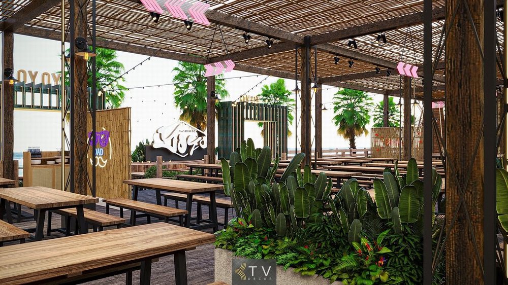 Báo giá thiết kế thi công nhà hàng Food Garden  15