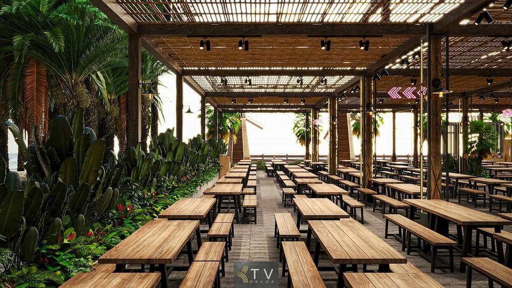 Báo giá thiết kế thi công nhà hàng Food Garden  22