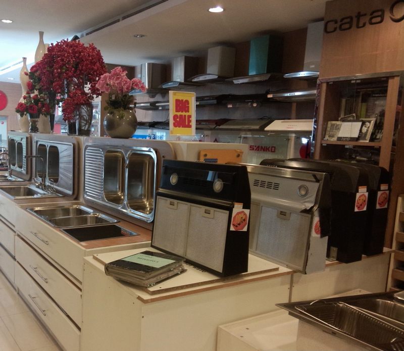 kệ trưng bày bếp ga và bồn rửa chén 1999