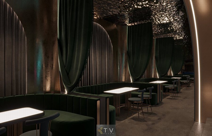 Thiết kế nhà hàng phong cách Lounge Club 12