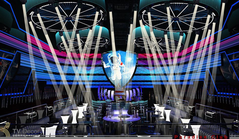 Thiết kế sân khấu Nightclub chủ đề Space độc đáo 10