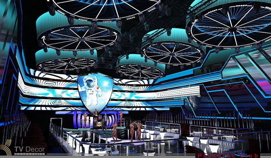 Thiết kế sân khấu Nightclub chủ đề Space độc đáo 11