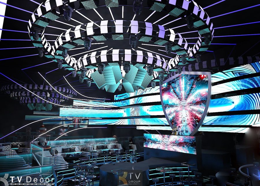 Thi công Bar Club phong cách Futuristic tối ưu trải nghiệm giải trí 