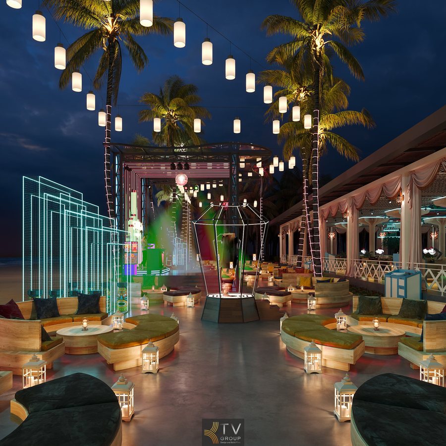 Thiết kế Beach Lounge sang trọng dành cho khu nghỉ dưỡng biển. 777