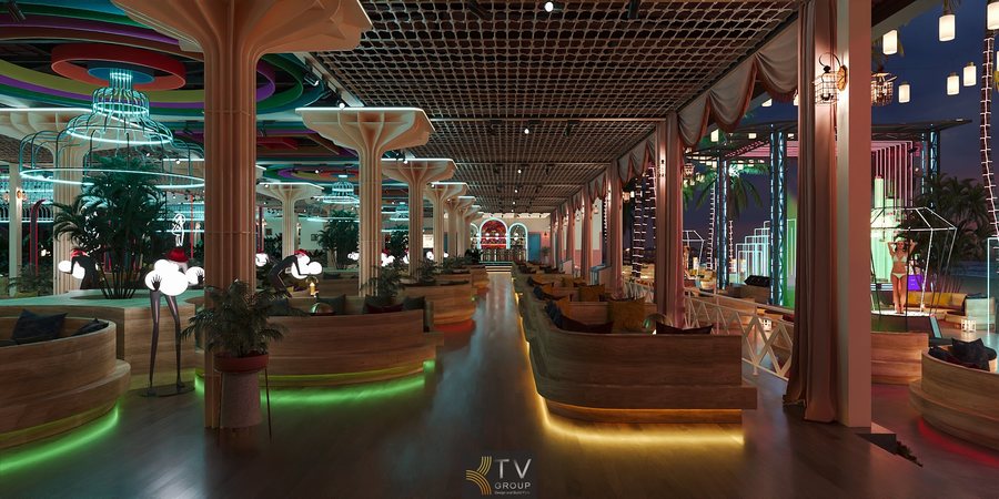 Mẫu Beach Club hiện đại với không gian check-in ấn tượng. 88