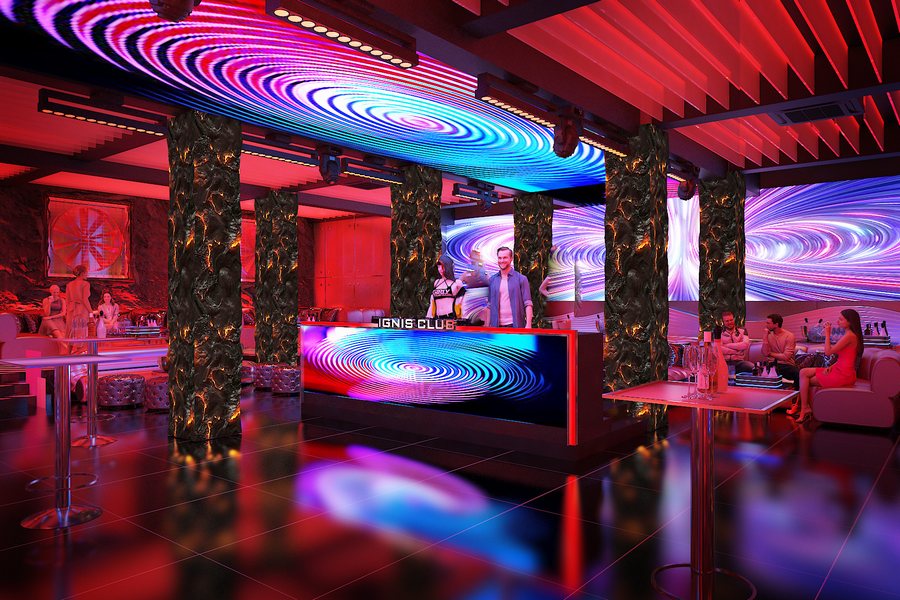 Thiết kế thi công set up Bar trọn gói với không gian hiện đại và hệ thống ánh sáng LED chuyên nghiệp.