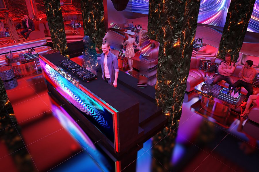 Nội thất Lounge Bar hiện đại kết hợp vật liệu tối màu và ánh sáng LED tạo chiều sâu không gian.  Mẫu Lounge Bar cao cấp phù hợp tổ chức DJ show, sự kiện âm nhạc và private party tại TPHCM. 
