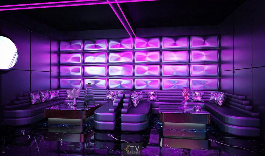 Lounge Bar phong cách công nghệ cao mang đến trải nghiệm đa giác quan với ánh sáng, âm nhạc và không gian mở, nâng tầm mô hình giải trí hiện đại. 