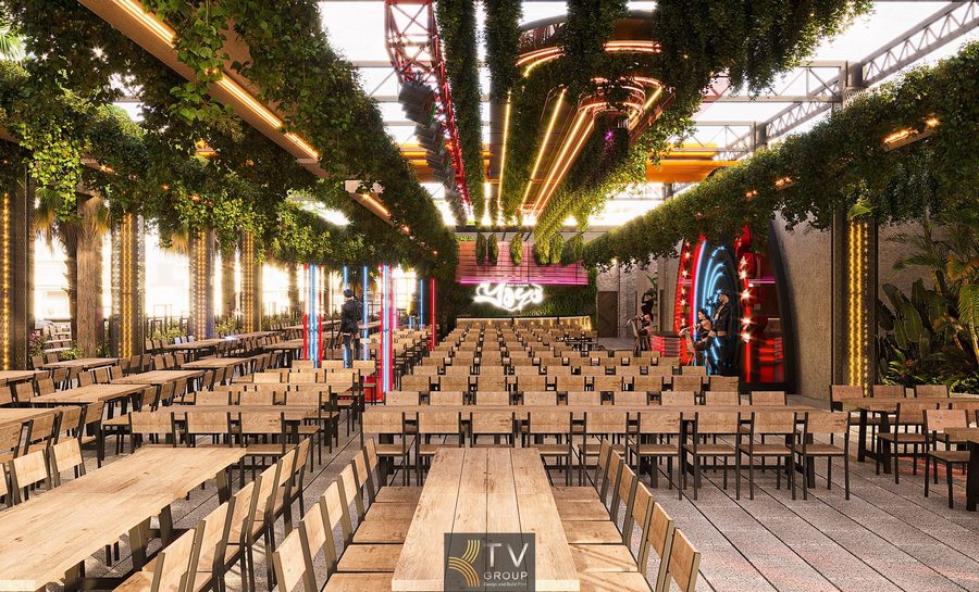 Thiết kế Beer Garden TPHCM tối ưu ánh sáng và vật liệu cho mô hình kinh doanh đêm 2