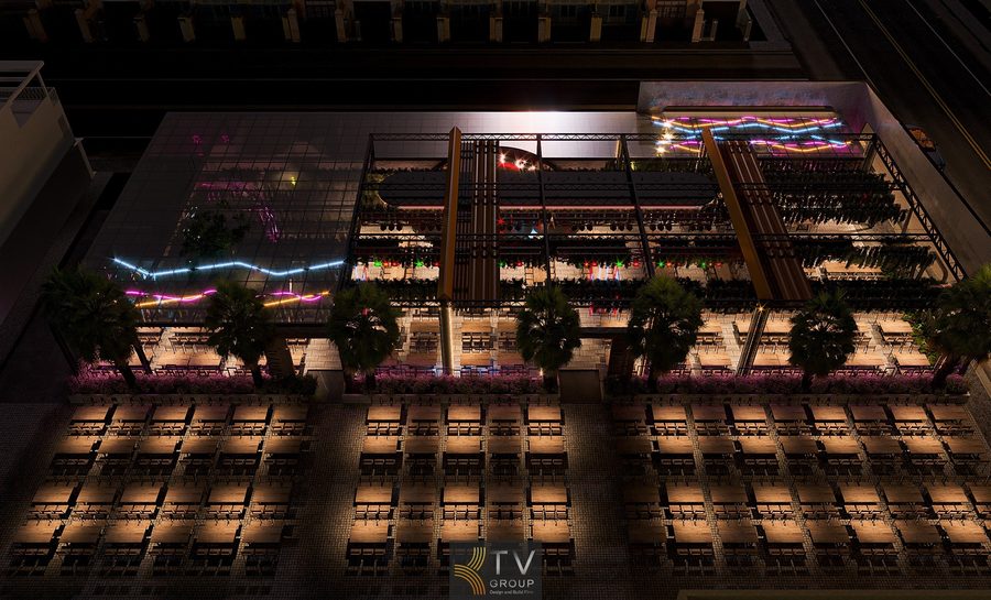 Thiết kế Beer Garden TPHCM phong cách hiện đại ánh sáng kiến trúc thu hút khách