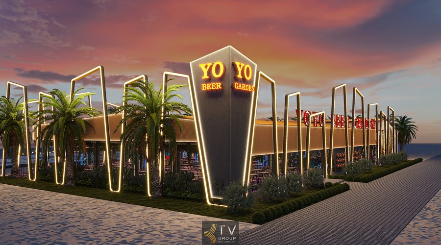 Thiết Kế Beer Garden Phong Cách Neon Light – Nổi Bật Đêm Phố Biển
