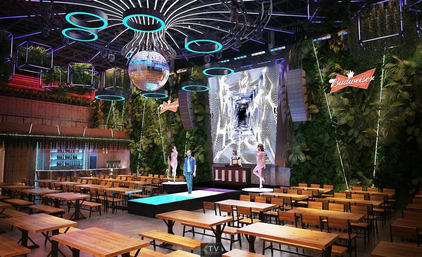 Thiết Kế Không Gian Sân Khấu Trung Tâm Nhà Hàng Beer Food Garden | KTV Decor