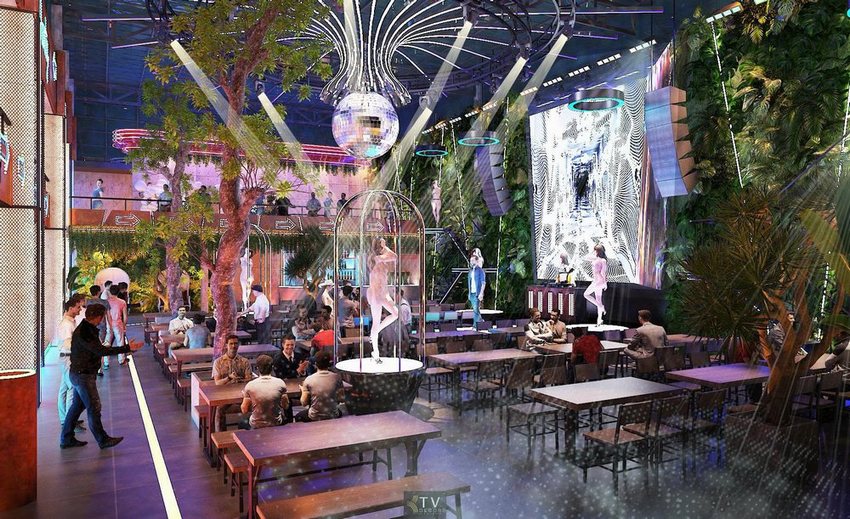 Thi công khu ẩm thực Beer Garden với không gian mở thoáng đãng