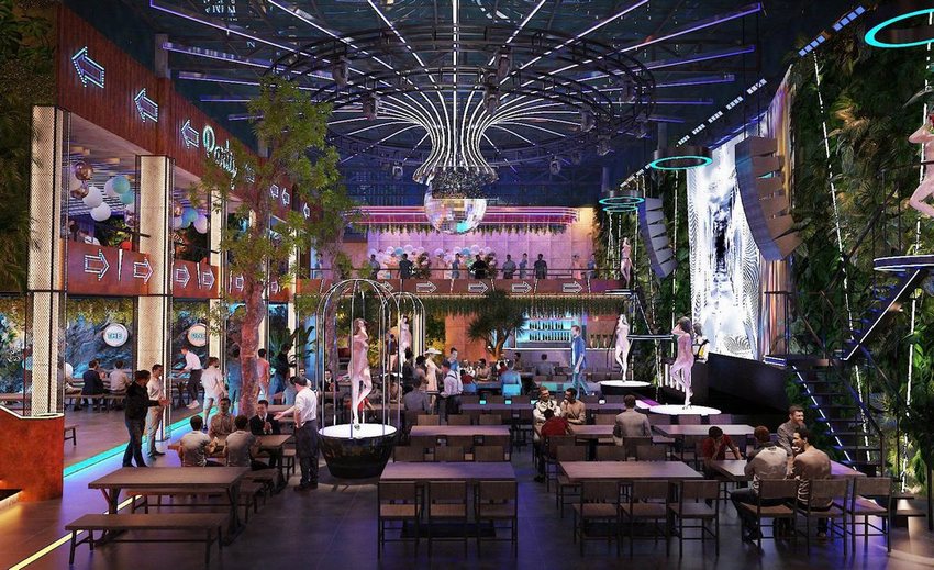 Thiết kế Beer Food Garden cho nhóm khách đông và khách gia đình Mẫu tiểu cảnh xanh trong không gian nhà hàng sân vườn Beer Garden