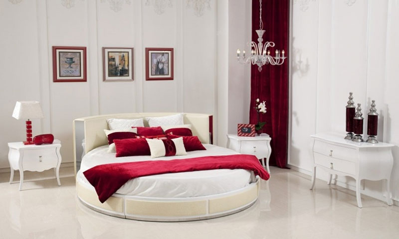 Thiết kế phòng ngủ đẹp sang trọng với giường tròn mới hot 18