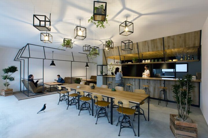 thiết kế quán cafe hiện đại , gần gũi thiên nhiên