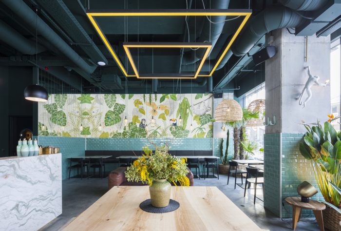 Phong cách thiết kế cafe khu rừng nhiệt đới 5