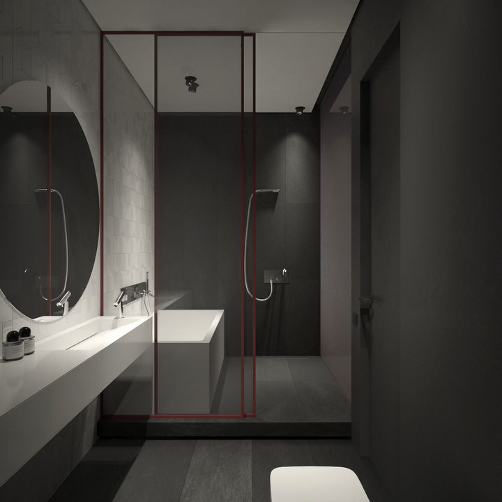 thiết kế phòng tắm hiện đại sang trọng
