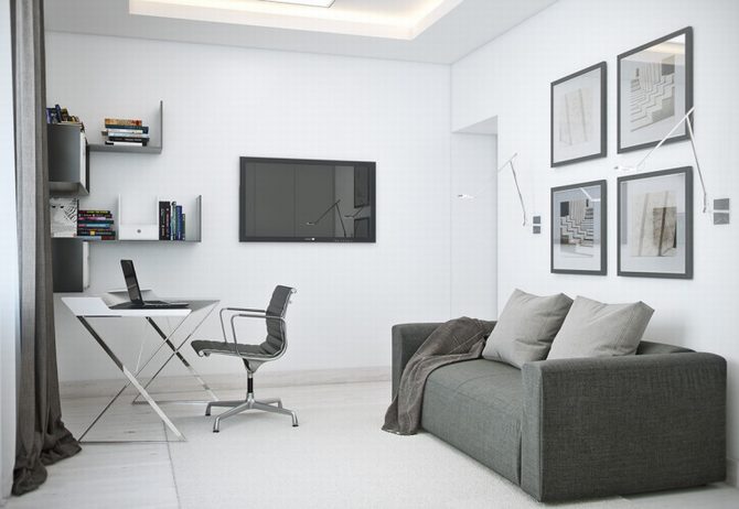 Ý tưởng thiết kế căn hộ có phòng làm việc riêng ,yên tĩnh 8