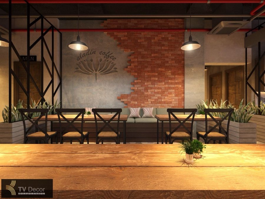 Thiết kế thi công cafe tại TPHCM - Dự án Cafe Aladdin 11