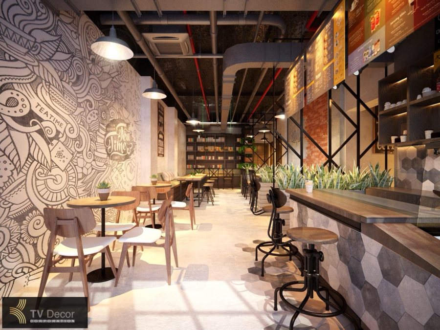 Thiết kế thi công cafe tại TPHCM - Dự án Cafe Aladdin 4