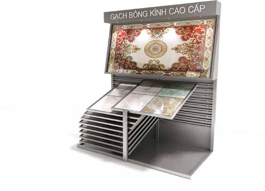 Kệ gạch mẫu kệ nghiêng và kệ lùa sàn 3