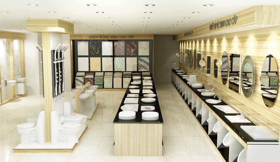 Kệ trưng bày Lavabo 3