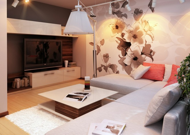 thiết kế nội thất phòng khách chung cư đẹp ấn tượng và chuyên nghiệp. 1
