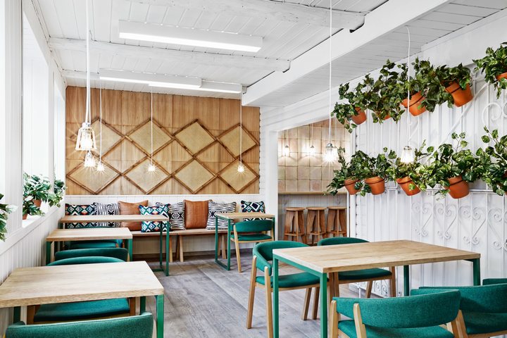 Thiết kế nội thất nhà hàng không gian màu  sắc nổi bật 67