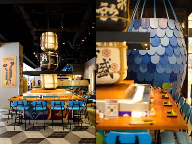 Ý tưởng thiết kế nhà hàng Sushi đẹp không gian mới lạ 2