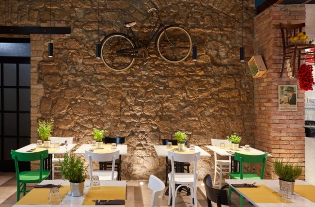 Thiết kế nhà hàng quán ăn đơn giản đẹp phong cách Ý  1