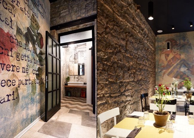 Thiết kế nhà hàng quán ăn đơn giản đẹp phong cách Ý  5