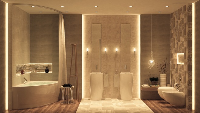 Ý tưởng thiết kế phòng tắm đẹp ấn tượng lạ mắt 3