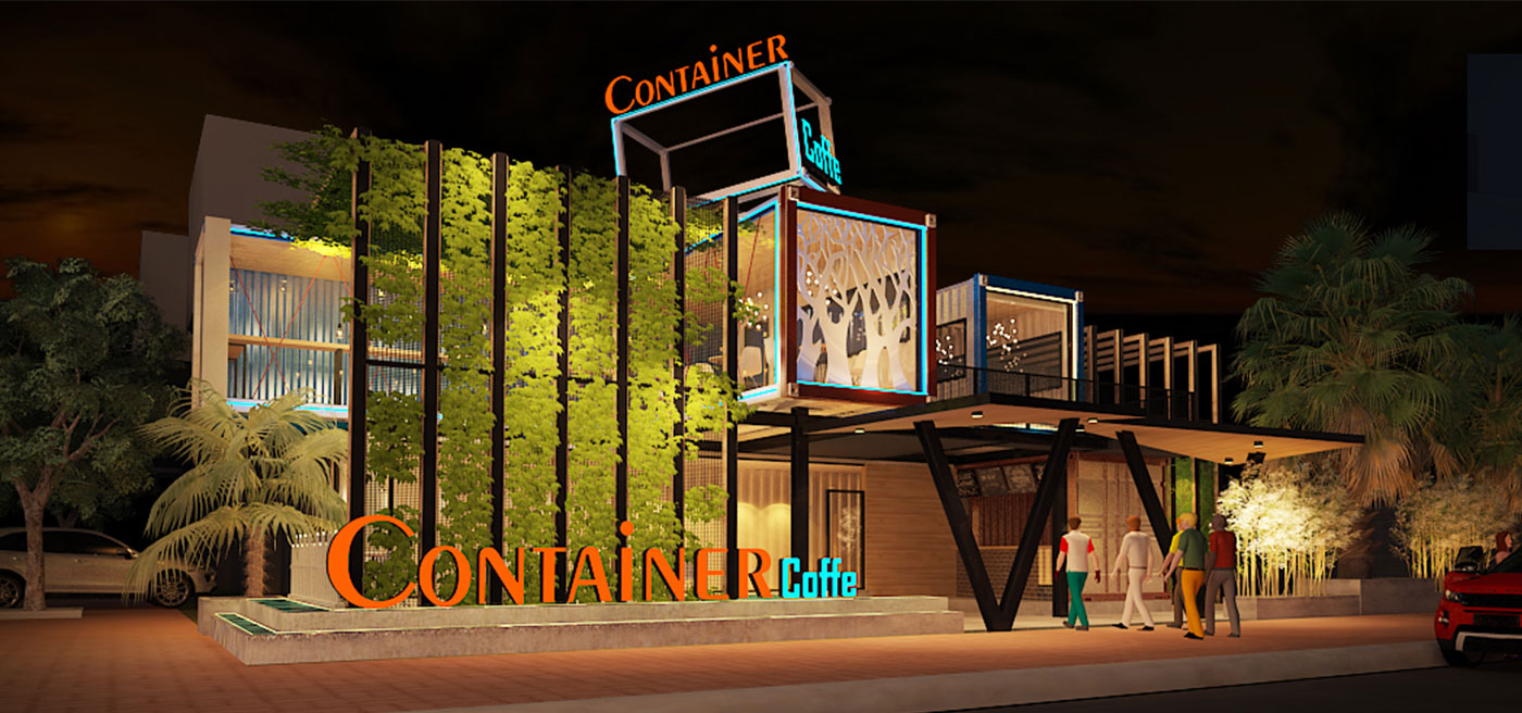 Thiet ke cafe Container