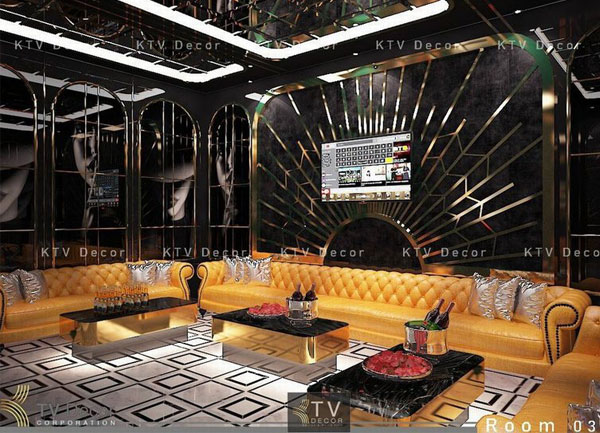 Thiết kế thi công Karaoke KTV ROOM Design sang trọng tại TPHCM