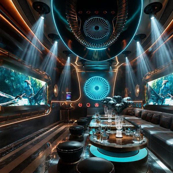 Thiết Kế Karaoke KTV Futuristic Cao Cấp Không Gian Giải Trí Đẳng Cấp