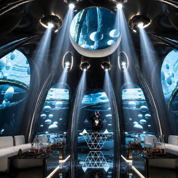 Thiết Kế Karaoke KTV Đẹp Phong Cách Futuristic Luxury Cao Cấp 2207