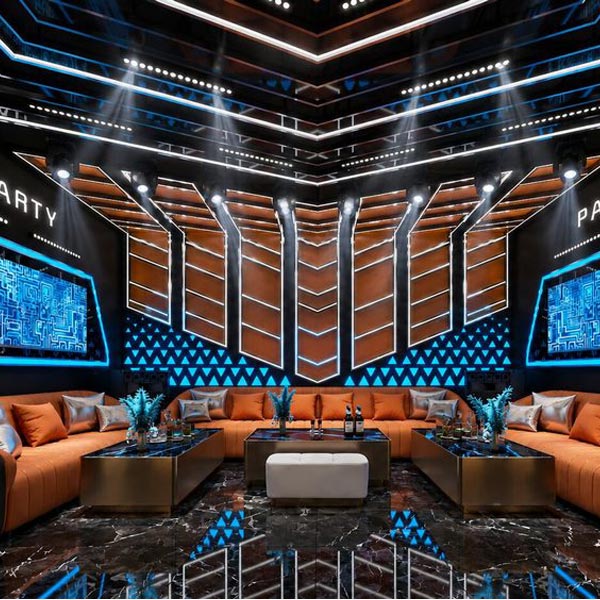 Thiết Kế Phòng Karaoke KTV Phong Cách Futuristic Party tại TPHCM