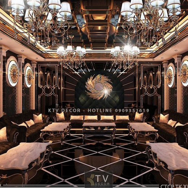 Mẫu thiết kế KTV karaoke đẹp 2225 – Không gian lộng lẫy