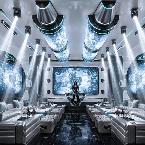 Thiết Kế Phòng Karaoke VIP Hiện Đại Phong Cách Futuristic 2236