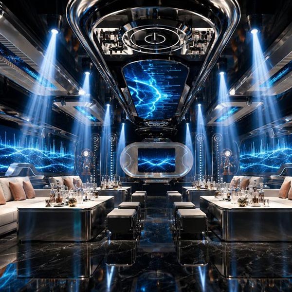 Thiết Kế Karaoke Futuristic Luxury Ánh Sáng LED Đẳng Cấp Tại TP.HCM