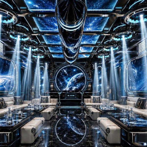 Thiết Kế Karaoke Futuristic Luxury Không Gian Vũ Trụ Tại TPHCM