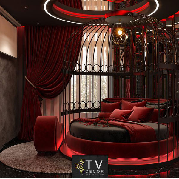 Thiết kế thi công phòng khách sạn tình yêu Love Hotel,KTVROOM