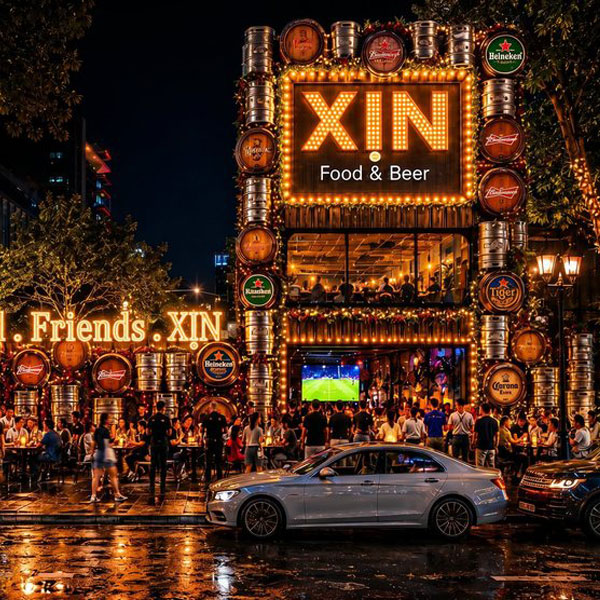 Thiết Kế Thi Công Beer Garden Food Music XIN Food Beer Đẳng Cấp