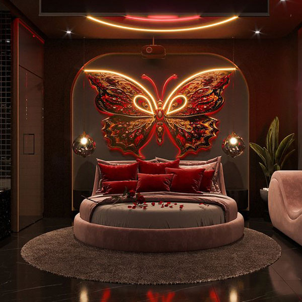 Thiết kế khách sạn chủ đề tình yêu Concept Butterfly Dream