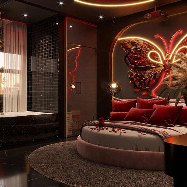 Thiết kế khách sạn chủ đề tình yêu Concept Butterfly Dream