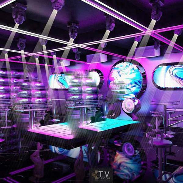Báo giá Thiết Kế Nightclub Cyber Neon Độc Đáo Xu Hướng 2026
